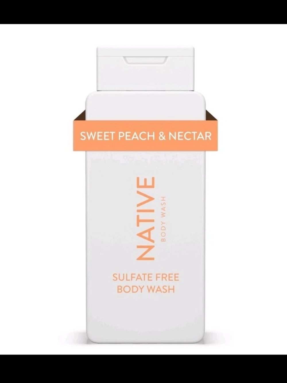 Native Body Wash, Sweet Peach & Nectar, Sulfate Free, Paraben Free, 18 oz